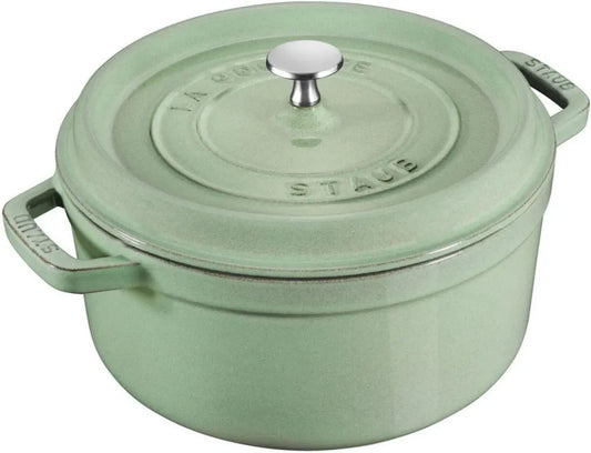 Pentola in Ghisa STAUB, Rotonda 24 cm, Verde Salvia