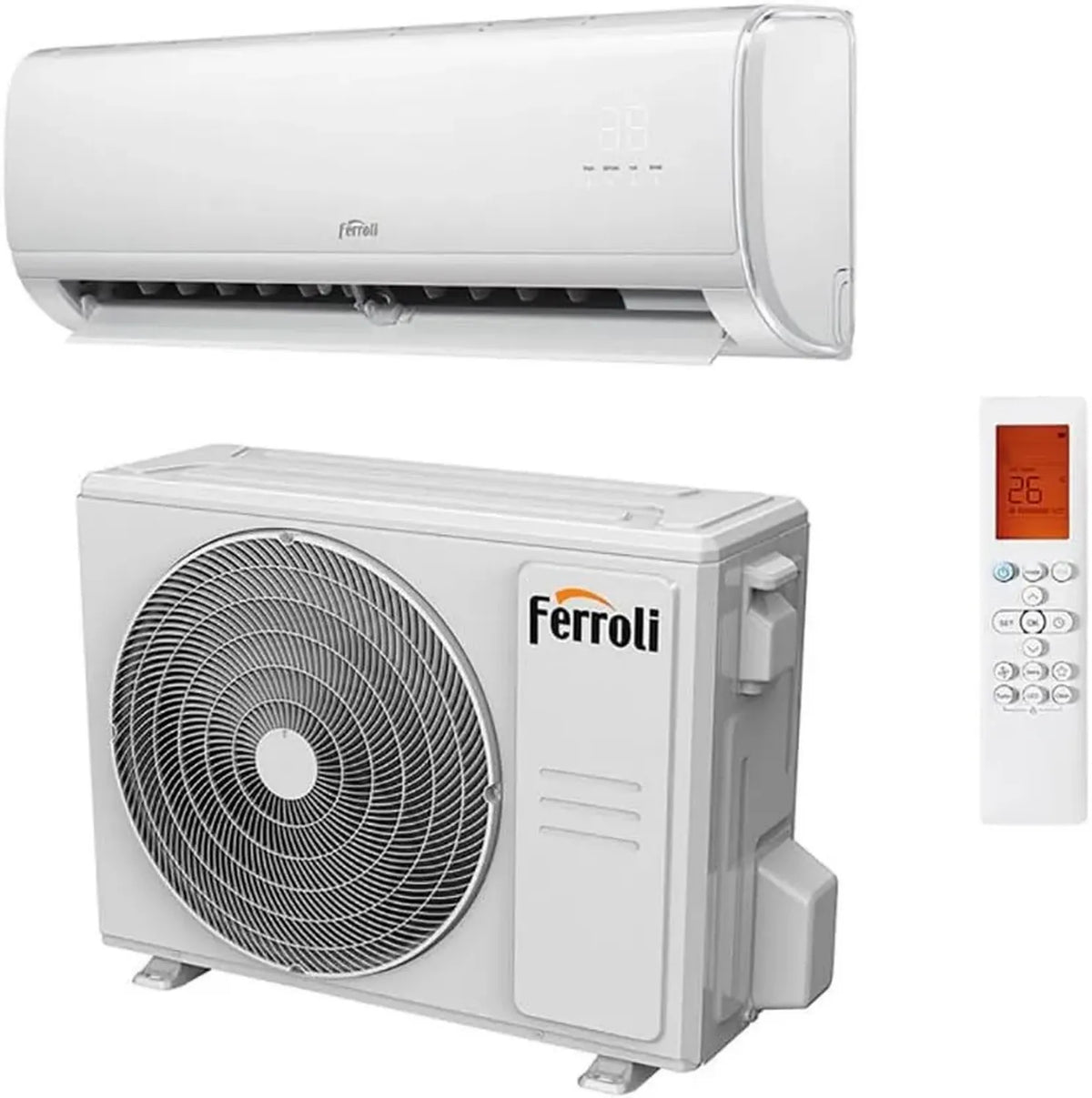 Climatizzatore Inverter Ferroli Giada S 12000 BTU R32 Wi-Fi Classe A++