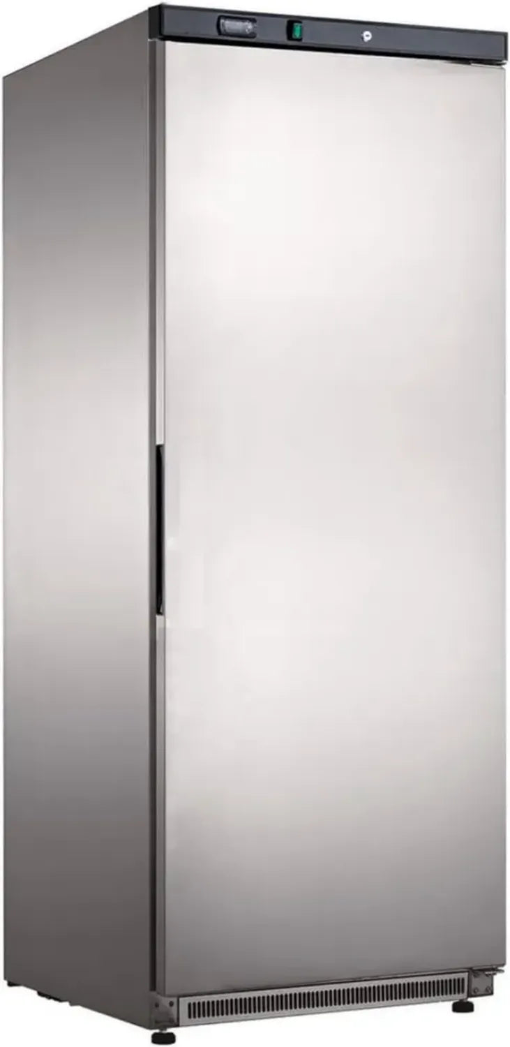Congelatore Armadio in Acciaio Inox 600L, Porta Singola, Statico -10° a -22°C