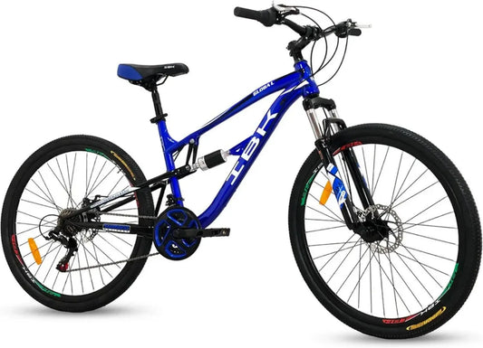 Bicicletta MTB 27.5'' Ammortizzata con Cambio 21 Velocità e Freni a Disco per Ragazzi
